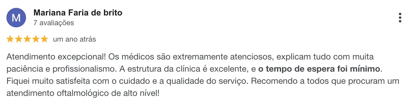 Avaliação de paciente 1