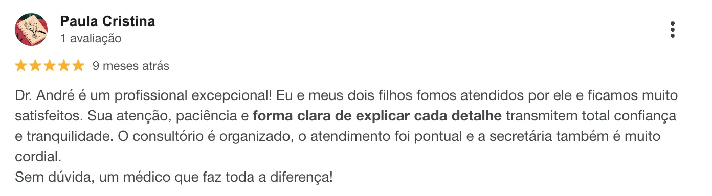 Avaliação de paciente 5